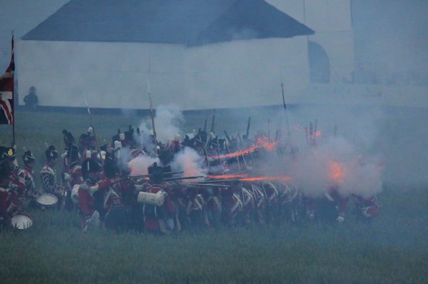 Re-enactment Battle of Waterloo 200th anniversary